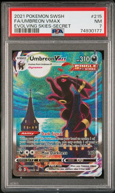 Umbreon VMax Alt Art PSA 7 - Evolving Skies