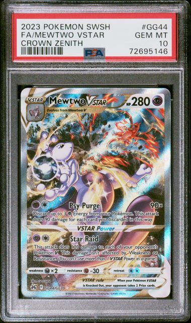 PSA 10 | Mewtwo VStar | Crown Zenith